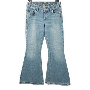 Silver Jeans Wide Flare READ Low Rise Size 31 x 33 Long Y2K Retro Med Wash Denim